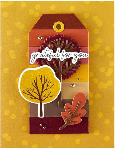 Spellbinders BP-322 Autumn Sentiments BetterPress Plate & Die Set from The Autumn Archives Collection by Kelly Bangs in Saudi Arabia
