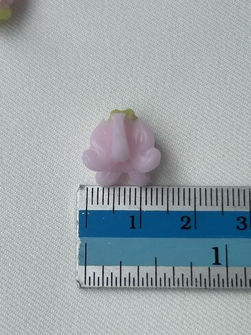 100 PCS Medium Light Pink Crown Flower Clay Beads (06) for Jewelry Making DIY Craft Supplies 14 mm in Saudi Arabia