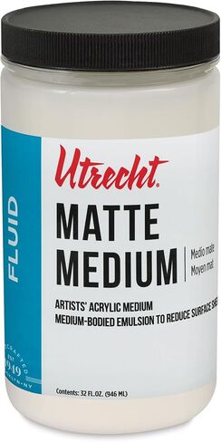 Utrecht Artists' Acrylic Fluid Medium - Matte Medium, 32 oz in Saudi Arabia