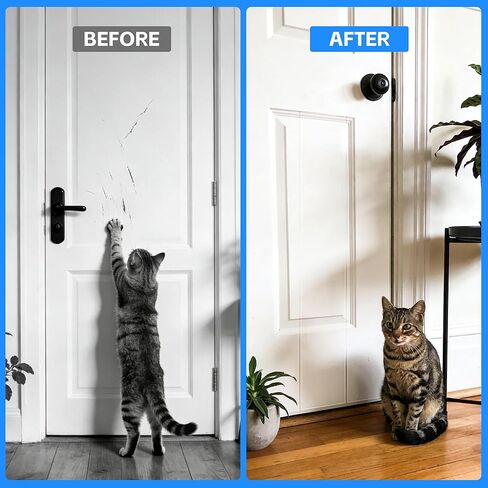 Door Protector from Dog Scratching, 51.2" x 8.2" Cat Scratch Door Frame,Adhesive Protector for Dogs, Anti Dog Scratch Door Guard Clear【3 Pack 】 in Saudi Arabia