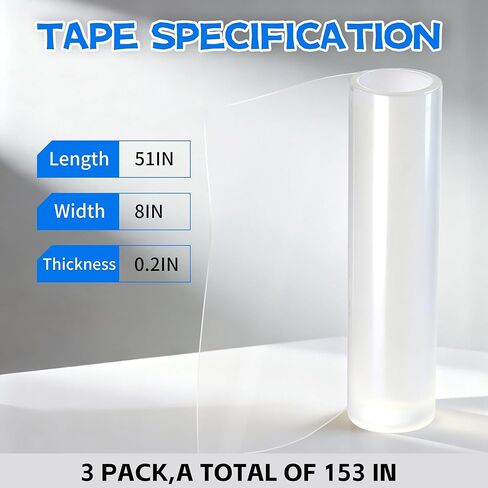 Door Protector from Dog Scratching, 51.2" x 8.2" Cat Scratch Door Frame,Adhesive Protector for Dogs, Anti Dog Scratch Door Guard Clear【3 Pack 】 in Saudi Arabia