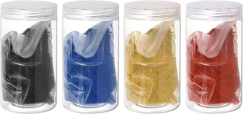 uxcell Iron Oxide Powder 400g 4 Packs of Iron Oxide Pigment, 4 Colors, 100g of Each Color Concrete Dye Color Pigment for Tile Clay Paint Coloring, Black, Sky Blue, Yellow, Red in Saudi Arabia