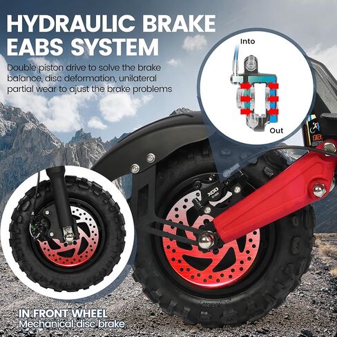 T/TAN 5600W Dual Motor Electric Scooter for Adults - UP to 50MPH, 45 Miles Range，Featuring 48V 26Ah Battery，500LBS Capacity - 11-Inch Off-Road Tires，Electric Scooter with seat，Removable Seat in Saudi Arabia