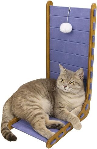 Felt Cat Scratchers for Large Cats | L Shape Horizontal & Verical Scratching Post | Felt + Wood | Light Blue in Saudi Arabia