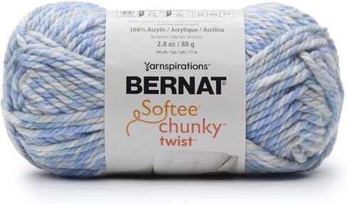 BERNAT Softee Chunky Twist SB Yarn, Coastal Blue in Saudi Arabia