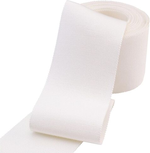 White Petersham Ribbon 2 Inch 6 Yards Vintage Ribbon for Millinery Hat Craft in Saudi Arabia