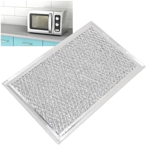 Microwave Grease Filter, Aluminum Mesh Screen Grease Filter Range Hood Vent Filter 7.6x5.0x0.1in Compatible with WB02X35491 WB6X10359 WB02X32793 WB02X25388 in Saudi Arabia