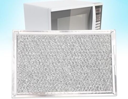 Microwave Grease Filter, Aluminum Mesh Screen Grease Filter Range Hood Vent Filter 7.6x5.0x0.1in Compatible with WB02X35491 WB6X10359 WB02X32793 WB02X25388 in Saudi Arabia