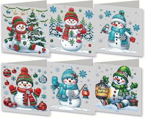 مجموعة بطاقات تهنئة من DoxQcs 5D DIY Diamond Art Painting، بطاقات عيد ميلاد عيد الميلاد والهالوين للمباركة والهدايا، مجموعة بطاقات تهنئة لعيد الميلاد وعيد الشكر والهالوين Cat-2 in Kuwait
