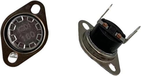 2Pcs Thermostat KSD1 160/0 Thermal Cut-Off Switch Temperature Control Switch Compatible with G-E Microwave Oven Compatible with Ken-More Replace KSD201 160/0 5304509469 5304464073 5304478919 in Saudi Arabia