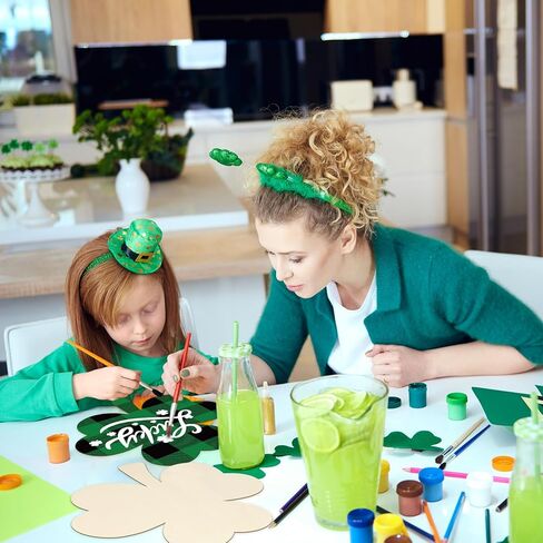 JarThenaAMCS 4Pcs 12 Inch St. Patrick's Day Wooden Cutouts Unfinished Shamrock Blank Wood Signs Lucky Clover Ornament for Irish Holiday Home Party DIY Painting Crafts in Saudi Arabia