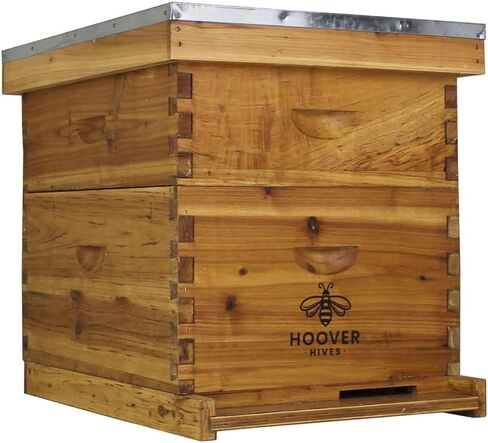 Hoover Hives Fully Assembled Original Bees Wax Coated 10 Frame Langstroth Beehive (2 Deep Boxes, 1 Medium Box) in Saudi Arabia