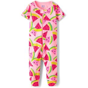 The Children's Place baby-girl and Toddler Long Sleeve Zip Up Footie Pajama Beautiful - Blue Floral Baby & Toddler - Zip Sleeper 3T in Saudi Arabia
