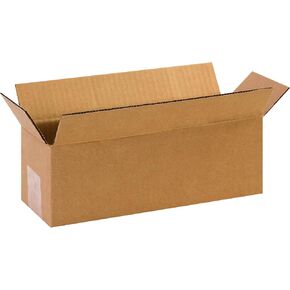 PARTNERS BRAND 12 x 4 x 4 Corrugated Cardboard Boxes, Long 12"L x 4"W x 4"H, Pack of 25 | Shipping, Packaging, Moving, Storage Box for Home or Business, Strong Wholesale Bulk Boxes in Saudi Arabia