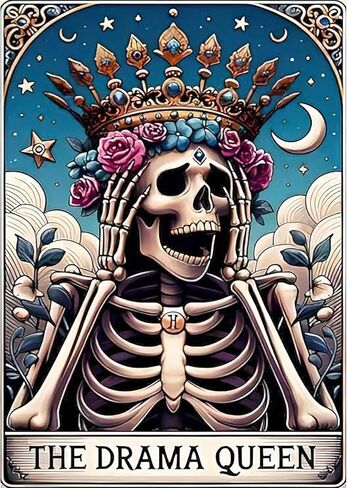 Auremi Skull Queen Diamond Art Painting, Diamond Art Painting Kits, 5D Cartoon Diamond Art Kits, Full Drill Diamond Dots Paintings Kits for Home 30x40 cm in Saudi Arabia