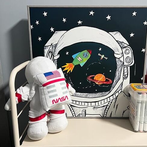 Soft Astronaut Plush Outer Space Toys, Cuddly NASA Astronaut Stuffed Animal for Space-Themed Nursery and Room Decor, Gifts for Kids Toddlers 12 Inch in Saudi Arabia