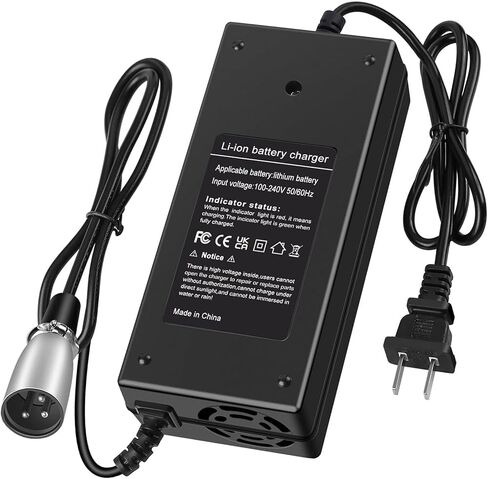 شاحن XLR 58.8V 3A 3-Pin XLR للعصير المتقاطع RipCurrent HyperScorpion 52V بطارية ليثيوم أيون وبطارية ليثيوم 52V أخرى in Kuwait