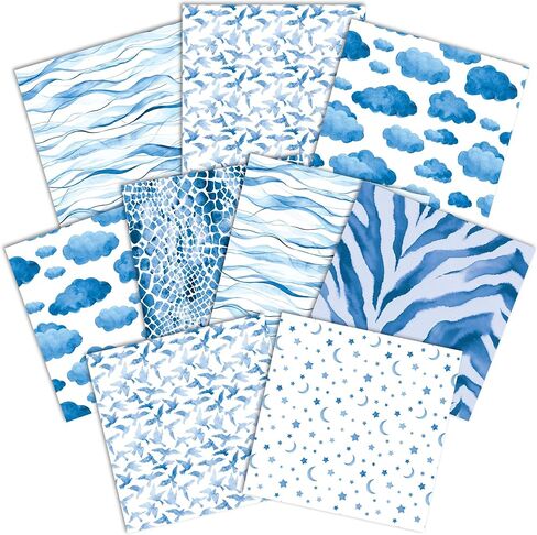 Paper House Productions حزمة ورق تزيينية مزدوجة الجوانب مقاس 12 × 12 بوصة مكونة من 9 ورقات لسكرابوكينغ والحرف اليدوية - لوحة بحيرة شفافة in Saudi Arabia