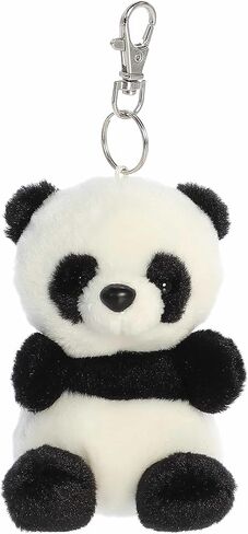 Aurora® Adorable Palm Pals™ Bamboo Panda™ Clip-On- قطيفة ممتعة قابلة للتجميع للأطفال والكبار - مثالية لحقائب الظهر وهدايا عيد الميلاد - أبيض 4 بوصات in Saudi Arabia