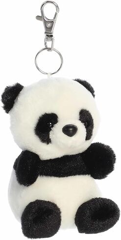 Aurora® Adorable Palm Pals™ Bamboo Panda™ Clip-On- قطيفة ممتعة قابلة للتجميع للأطفال والكبار - مثالية لحقائب الظهر وهدايا عيد الميلاد - أبيض 4 بوصات in Saudi Arabia