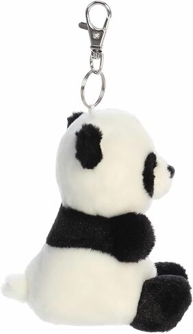 Aurora® Adorable Palm Pals™ Bamboo Panda™ Clip-On- قطيفة ممتعة قابلة للتجميع للأطفال والكبار - مثالية لحقائب الظهر وهدايا عيد الميلاد - أبيض 4 بوصات in Saudi Arabia