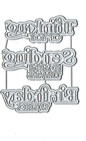Thinking of You Sending So Much Thanks Birthday Wishes Metal Die Cuts for Card Making,Heart Card Cutting Dies Cut Stencils DIY Scrapbooking Album Decorative Embossing Paper Card Embossing Craft in Saudi Arabia
