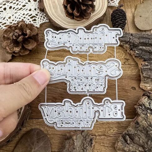 Thinking of You Sending So Much Thanks Birthday Wishes Metal Die Cuts for Card Making,Heart Card Cutting Dies Cut Stencils DIY Scrapbooking Album Decorative Embossing Paper Card Embossing Craft in Saudi Arabia