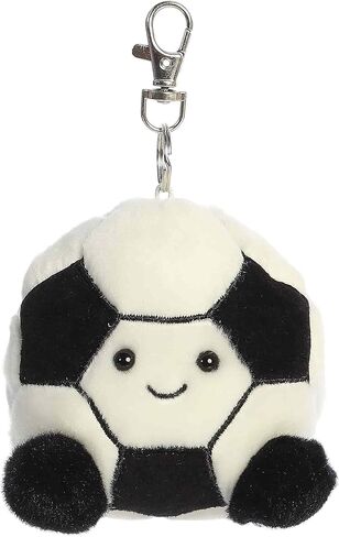 Aurora® Adorable Palm Pals™ Striker Soccerball™ Clip-On - Fun Collectible Plush for Kids and Adult Collectors - Perfect for Decorating Rooms and Birthday Gifts - White 4 Inches in Saudi Arabia