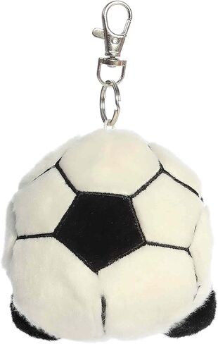 Aurora® Adorable Palm Pals™ Striker Soccerball™ Clip-On - Fun Collectible Plush for Kids and Adult Collectors - Perfect for Decorating Rooms and Birthday Gifts - White 4 Inches in Saudi Arabia