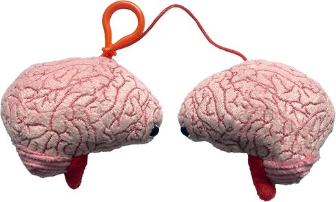 GIANT MICROBES Brain Model Plush Keychain، نماذج التشريح، هدايا علم الأعصاب، هدايا علم النفس، نموذج الدماغ ثلاثي الأبعاد، سحر الحقيبة in Saudi Arabia