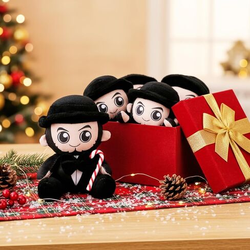 6 Pcs American Lincoln Plush Toys Gifts Bulk 5.5" Mini Plushies Gifts Honest Stuffed Lincoln President Day Party Favor in Saudi Arabia