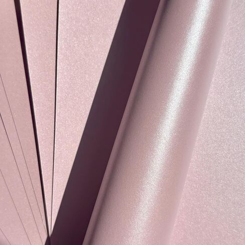 Syntego Petals Pink Pearlescent Shimmer Cardstock 290gsm A4 بطاقة حرفية زخرفية مزدوجة الجوانب - 50 ورقة ثقيلة الوزن لدعوات الزفاف، وسجلات القصاصات وصناعة البطاقات in Saudi Arabia