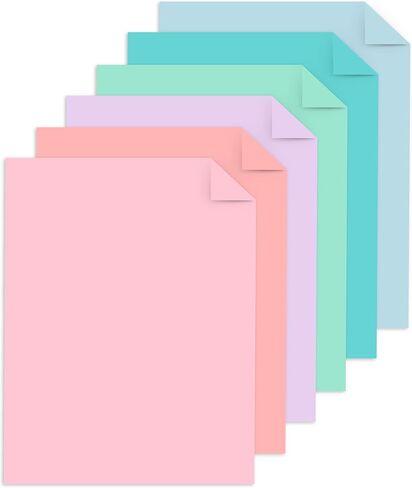 Astrobrights Mega Collection, Colored Cardstock, Unicorn Assortment, Expanded 6‑Colors, 324 Sheets, 65 lb/176 gsm, 8.5" x 11" - MORE COLORS, MORE SHEETS! (92060) in Saudi Arabia