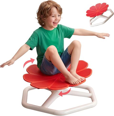 Spinning Chair for Autistic Kids,Sensory Swivel Chair, 220LBS Weight Capacity, Sensory Toy for ADHD & Autism 3-6 Years Children,Training Body Coordination, Metal Base Non-Slip Design (Blue) in Saudi Arabia