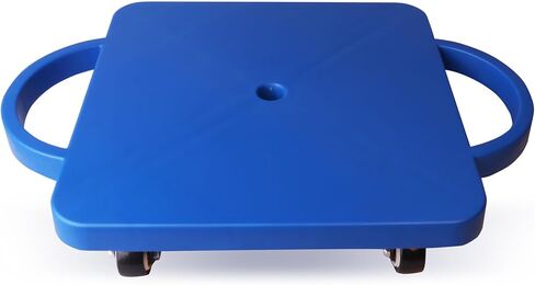 GSE Games & Sports Expert Gym Floor Scooter Board with Handles, Sitting Scooter for Kids Indoor Play Equipment, Fun Scoot Board with Non-Marring Plastic Casters for Children in Saudi Arabia