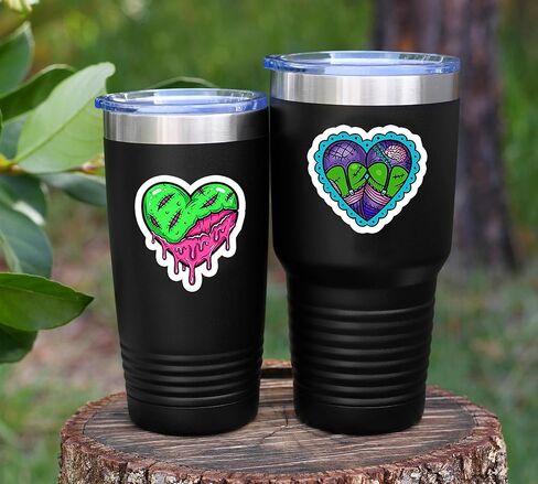 20 PCS Zombie Green Stickers Pack – Waterproof Vinyl Horror & Gore-Themed Neon Decals for Laptop, Water Bottle, Journal – Creepy Cute Zombie Aesthetic Stickers for Halloween & Horror Fans in Kuwait