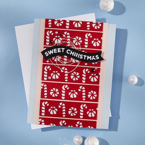 قوالب Spellbinders S4-1486 Sweet Borders المحفورة من مجموعة Candy Christmas Collection من Stamperia in Saudi Arabia