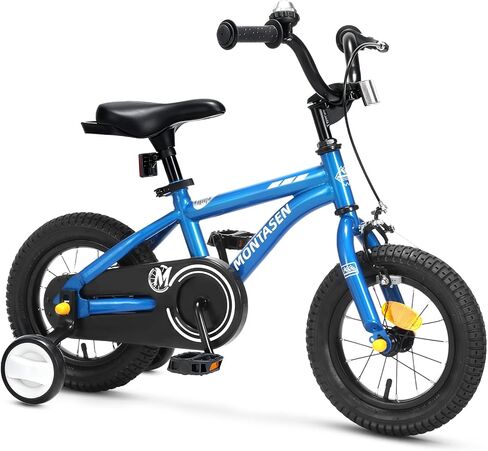 Kids Bike for 3-10 Years Old, 12 14 16 18 inch Boys Girls Toddler Bike with Training Wheels BMX Style Children Bicycle with Dual Hand & Coaster Brake, Adjustable Seat & Handlebars in Saudi Arabia