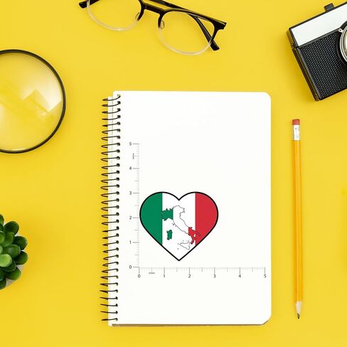 Italy Flag Sticker - Premium Vinyl Waterproof Stickers for Adults, Water Bottle, Laptop, Phone Case, Suitcases, Luggage, Tumblers - Fun, Durable Decals (3PCS,3") in Saudi Arabia