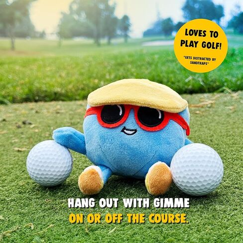 لعبة Play Nine Plush Golf Ball مقاس 4 بوصات لمحبي شخصيات Gimme وهواة الجمع ولاعبي الغولف، لعبة قطيفة رسمية in Saudi Arabia