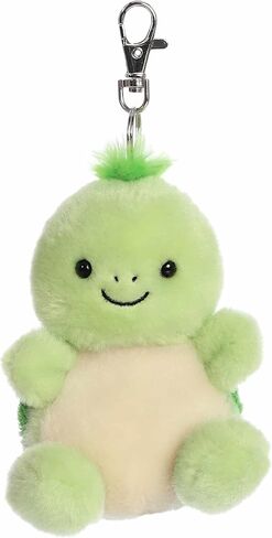 مشبك Aurora® Adorable Palm Pals™ Tiny Turtle™ - قطيفة ممتعة قابلة للتجميع للأطفال والكبار - مثالية لتزيين الغرف وهدايا عيد الميلاد - أخضر 10.16 سم in Saudi Arabia
