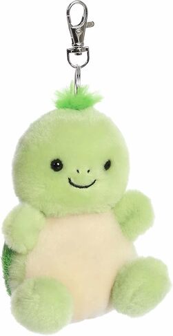 مشبك Aurora® Adorable Palm Pals™ Tiny Turtle™ - قطيفة ممتعة قابلة للتجميع للأطفال والكبار - مثالية لتزيين الغرف وهدايا عيد الميلاد - أخضر 10.16 سم in Saudi Arabia