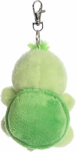 مشبك Aurora® Adorable Palm Pals™ Tiny Turtle™ - قطيفة ممتعة قابلة للتجميع للأطفال والكبار - مثالية لتزيين الغرف وهدايا عيد الميلاد - أخضر 10.16 سم in Saudi Arabia