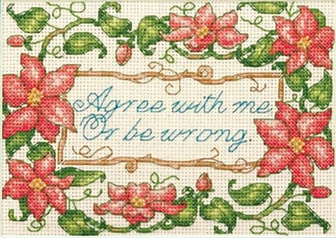 Dimensions Counted Cross Stitch Kit, Agree with Me in Saudi Arabia