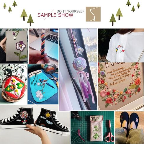 Magical Color Variegated Cross Stitch Thread Color Variations Embroidery Floss Pack, 8.7-Yard, Burnt Orange, Pack of 12 Skeins in Kuwait