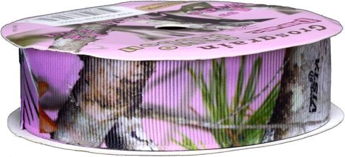 Pink Camo Grosgrain Ribbon (1" x 12 ft., fabric ribbon) Pink Camo by Havercamp in Saudi Arabia