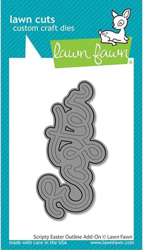 Lawn Fawn LF3690 Scripty Easter Outline Add-On Stand-Alone Die in Saudi Arabia