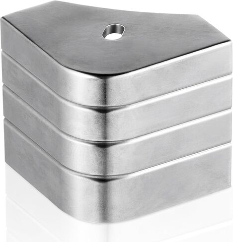 Pontoon Boat Aluminum Corner Cap Casting Suitable for 90 Rounded Corner, not 90 Right Angles.Height: 3-1/8" to 3-3/16" Top: 3-1/8" to 3-3/16" in Saudi Arabia