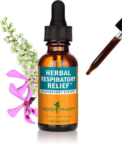 Herb Pharm Herbal Respiratory Relief Liquid Formula with Wild Cherry Liquid Extract, 1 Fl Oz (Pack of 1) in Saudi Arabia