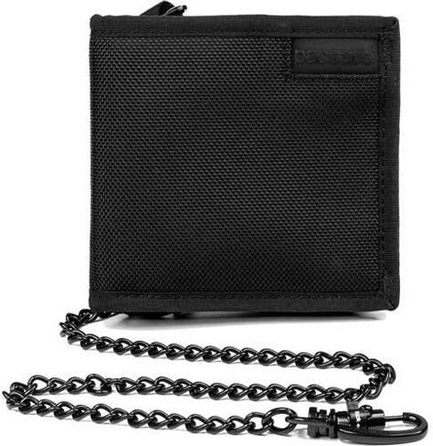Pacsafe Rfidsafe Z100 Rfid Blocking Bi-fold Black Travel Wallet, Black in Kuwait